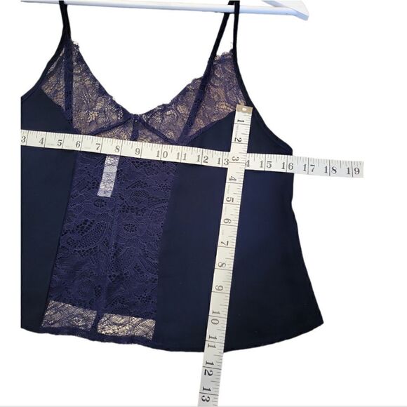 Wolf & Whistle Asos Navy Lace Trim Camisole  Tank 4 - Picture 8 of 10